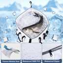 Goture Insulated Fish Cooler Bag, 500D PVC Leakproof Fishing Kill Bag, Portable Waterproof Fish Bags with Carry Handle and Strap, Large Fishing Cooler Bags with Drain Plug, 59.84x 20.08x 9.06