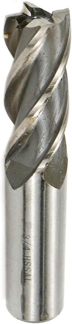 End Mill 3/4" Cutting Dia 3/4" Shank Dia End Mill Drill Bits for Cuttting Metal Stainless Steel Cast Iron