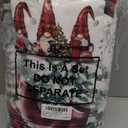 6 Pcs Christmas Shower Curtain Sets Christmas Bathroom Set with Waterproof Shower Curtain, Toilet Lid Cover, Bath Towels, Non Slip Bath Mat for Winter Xmas Bathroom Decor(Gnomes)