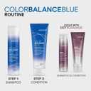 Joico Color Balance Blue Conditioner | For Lightened Brown Hair | Eliminate Brassy Orange Tones | Boost Color Vibrancy & Shine | UV Protection | With Rosehip Oil & Green Tea Extract