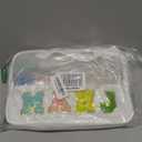 Mini Mahjong Set,American Mahjong Game Set,Complete Mahjong Tile Set with 166 White Tiles (1.2’’),4 Tile rulers,4 dice,1 Bag,100 Chips,5 Instruction Manuals,Mahjong Game Gift for Enthusiasts