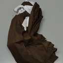 Biscaynebay Wrap Around Bed Skirts for Queen Beds 15" Drop, Brown Adjustable Elastic Dust Ruffles Easy Fit Wrinkle & Fade Resistant Silky Luxurious Fabric Machine Washable 