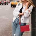 Real Leather Small Crossbody Bags/Purses For Women With Adjustable & Removable Strap