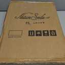 Nature Smile Wooden Pants Hangers Wood Bottom Jeans Skirt Hanger with Clips Anti Rust Hook Pack of 10 (White)