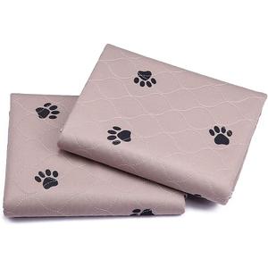 Washable Dog Pee Pads with Puppy Grooming Gloves,Puppy Pads,Reusable Pet Training Pads,Large Dog Pee Pad,Waterproof Pet Pads for Dog Bed Mat,Super Absorbing Whelping Pads (24x24 Inch (Pack of 4))