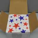 Nuanchu 200 Pcs American Flag Napkins 4th of July Patriotic Red White and Blue Disposable Paper Cocktail Napkins for Veterans Day Election Independence Day Decorations(Square Star)