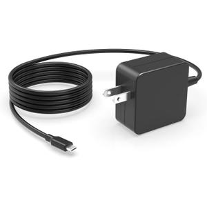 Fast Charger Fit for Asus Chromebook Laptop, USB C Power Connector 45W Portable Design 7.5FT Cable