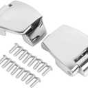 1 Pair Chrome Motorcycle Tour Pack Trunk Hinges for Harley Touring Road King Street Electra Glide FLHT FLHX Trike 1988-2013
