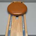 Transfer Board with Soft seat-Patient Slide Assist Device for Transferring Patient Elderly,and Disabled from Wheelchair to Bed,Toilet,Bathtub,Car Wooden Sliding Boards Platform (Brown)1