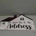 Sintuff 2 Pieces Sold Signs, Double Sided Social Media Photo Props, House Shaped and Home Key Shaped Decor Closing Gift Double Sided Agent Supplies and Signs (23.6 Inch)