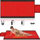 Red Light Therapy Mat Full Body with 1400 LEDs, 74"x33" Flexible Infrared Red Light Blanket for Home Use, Dual 660nm & 850nm, Adjustable Modes and Timer Control