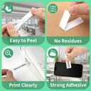 6Pk Replace for Brother P-Touch Label Tape TZe-231 12mm 0.47 Laminated White TZe TZ 1/2" Label Maker Tape Compatible with Brother Ptouch PT-D220 D210 H110 D200 D410 1280 D610BT, Black on White