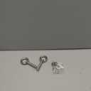 ZYUAROM 2 Pack M10 Stainless Steel Eye Bolts with Nuts, 3/8" x 2" Long Lifting Ring Eye Bolt， Eye Bolts Heavy Duty for Hang Tie Down Outdoor (2, M10x51mm (3/8"x2"))