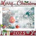 Mulumu 2025 Christmas Decorations Picture Frame 4x6 Snowflake Christmas Metal Photo Display Photo Frames with High Definition Glass Front Gift Ideas Tabletop Home Decorative (Snowman 2025)