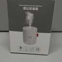 Portable Mini Humidifier, 500ml Small Cool Mist Humidifier, USB Personal Desktop Humidifiers for Baby Bedroom Travel Office Home, Auto Shut-Off, 2 Mist Modes, Super Quiet, White