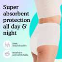 Because Overnight Absorbency Pull Ups - Adult Disposable Incontinence Underwear, Extra Absorbent Nighttime Briefs for Men and Women, White, Large, 80 Count (4 Packs of 20)