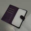 Wallet Case for iPhone 16 Pro, RFID Blocking Credit Card Holder, PU Leather Folio Flip Kickstand Protective Shockproof Cover for Apple 16 pro (Purple, for iPhone 16 Pro - 6.3'')