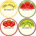 500 Pcs Fruit Design This Drink Belongs to Stickers 2inch Drink Stickers Party Name Tag Labels for Wedding,Birthday, Anniversary, Cocktail Party (Fruit)