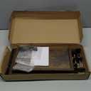 Clamp On Desk Shelf 2-Tier, 12.5 inche Wood Shelving Unit for Office Desk/Gaming Accessories, Tabletop Book Storage Rack, Shelf for Top & Under of Desk, Brown