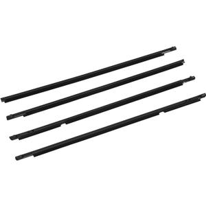 4 Piece Car Weatherstrip Seal, Car Outer Door Window Moulding Trim, Noise Isolation, Wind and Rain Protection, Front Rear Left Right, Installation Replacement, Weatherstrip