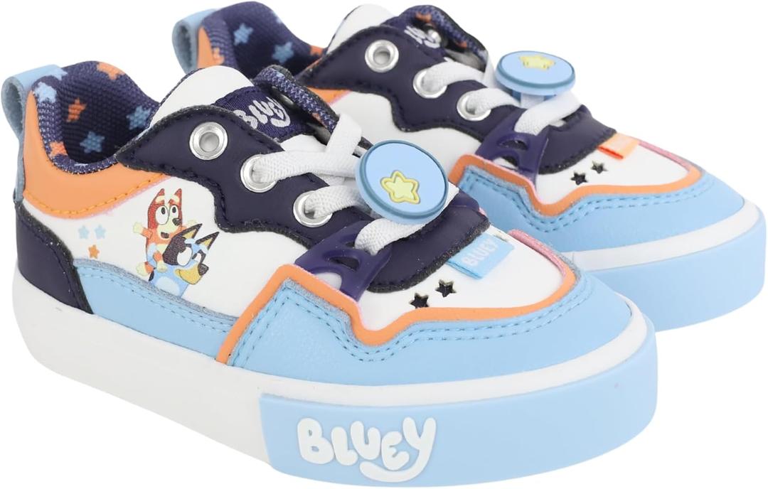 Ground Up Bluey and Bingo Court Low Top Sneakers (6 Toddler)