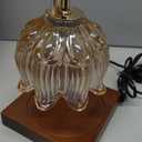 Flower Candle Warmer Lamp with Timer & Dimmer, Adjustable Height Candle Warmer, Birthday Gifts for Women Mom, House Warming New Home Decor, Wax Warmer with 2 Bulbs for Jar Candles (Amber)