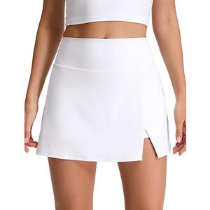 Purple Pocket Faux Leather Skirts for Women High Waisted Bodycon Ruched Mini Skort Skirt with Shorts White XL