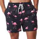 SILKWORLD Men's Swim Trunks Quick Dry Shorts with Pockets, M