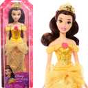 Mattel Disney Princess Belle Doll in Sparkling Fashion with Removable Skirt, Tiara and Shoes, Posable & Collectible, Inspired by Beauty & the Beast