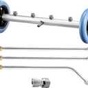 RIDGE WASHER 16 Inch Undercarriage Car Washer, Pressure Washer Under Car Cleaner with 3 Pcs Extension Wand, 4000 PSI