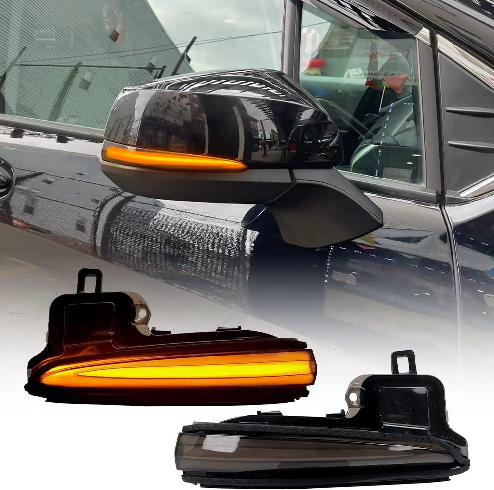 Sequential Side Mirror Lights for Toyota Tacoma 2016-2023 RAV4 2019-2023 Highlander 2020 2021 Sienna Platinum 2022 2023 2024 Corolla Cross Led Side Mirror Turn Signal Lights Dynamic Indicator Strip