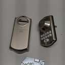 Veise VE012W Built-in WiFi Fingerprint Smart Lock, App Remote Control, Compatible with Alexa & Google Assistant, Keyless Entry for Front Door, Digital Keypad Deadbolt, Auto Lock, Satin Nickel