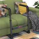 Couch Stand Assist for Elderly, Adjustable Chair Assist for Elderly Sit to Stand, Heavy-Duty Senior Lifting Devices & Standing Aids for Seniors, 400lbs Capacity, Black Carbon Steel