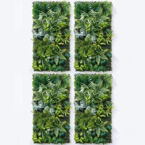 Artificial Greenery Wall Panels, 4 Pack, 20 x 40 in, Faux Grass Wall