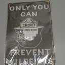 CCPARTON Vintage Metal Sign Smokey Bear Retro Metal Tin Sign Aluminum Sign for Home Coffee Wall Decor 8x12 Inch