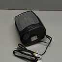 Lasko CD09250 Ceramic Adjustable Thermostat Tabletop or UnderDesk Heater, 9 Inches High, Black