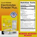 2 x PowderVitamin Electrolytes Powder Plus (20 Servings) Unsweetened Black Tea Electrolyte Powder Keto,SugarFree, Pink Himalayan Salt,1000mgPotassium,150mgCalcium,150mgMagnesium,Hydration Powder NO STEVIA