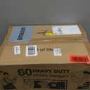 HOUSE DAY Heavy Duty Plastic Hangers 60 Pack, Non Slip Clothes Hangers with Rubber Pads and 360 Hook - Thin 0.2 Inch, Space Saving Coat Hanger Grey, Closet Organizer for Shirt, Pants, Suit, Skirt (Gray)