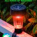 Lustaled 6 Pack Solar Pool Lights for Framed Above Ground Pools, 7 Color Changing Solar Pool Lights, Waterproof Swimming Pool LED Frame Lights with Adjustable Strap, Yard Patio Feature Enclosure Decor, φ55.0 × 91.0 mm