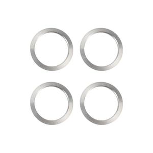 INFINAUTO Hub Centric Rings, 108mm OD 87.1mm ID Car Wheel Hubrings Aluminum Alloy Silver Tone, 4pcs