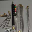 Pressure Washer Extension Wand Upgrade, 9 Pack Power Washer Lance with 6 Nozzle Tips, 30,90,120 Curved Rod, 1/4" Quick Connect, 4000 PSI