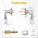 HOSOM 6 Pack Door Handle Interior Passage Door Levers No Locking Hallway Closet Doors Knobs Handle Set Keyless Wave Style Lever Door Handles Satin Nickel Door Knob