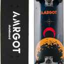 Skateboards for Beginners,31 * 8 inches Complete Skateboards for Kids,Boys,Girls and Adults,7 Layer Maple Wood,Double Kick Deck Concave Standard and Tricks Skateboard