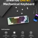 Gaming Keyboard 65%, Wired Mechanical Keyboard, Hall Effect Keyboard, Magnetic Mechanical Keyboard, Rapid Trigger & 8000Hz Polling Rate, 65% Gasket Mount with Knob, RGB Backlit, Black
