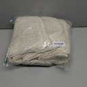 H.VERSAILTEX Bathroom Rugs Bath Rug Set 2 Piece Bathroom Contour Rug Toilet Mat Sets Non Slip Contour Bath Rug Ultra Thick Water Absorbent Striped Bath Mats Washable(20" x 32" Plus 20" x 20" U, Ivory)