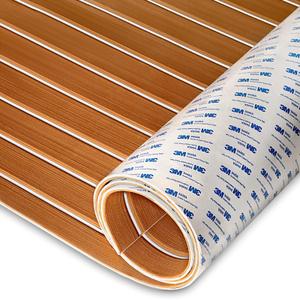 HXBYX EVA Foam Boat Flooring, 3M Self-Adhesive Faux Teak Marine Decking
