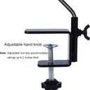 Juegoal 2 Pack Heavy Duty Deck Hook with 2 Inch Non Slip Clamp, 25 or 36 Inch Extended Reach Deck Hook, Adjustable Rail Pole Plant Bracket for Hanging Bird Feeder, Suet Baskets, Lanterns, Wind Chimes