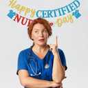 Firefairy Certified Nurses Day Banner, Certified Nurses Appreciation Party Decorations, Pre-strung