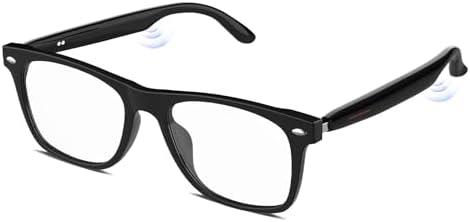 Smart Glasses for Women Men,Blue Light Blocking Bluetooth Glasses with Open Ear Speaker,Voice Control, Hands-Free Calls & Built-in Microphone for Iphone Android Music/Work