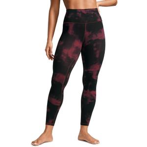CRZ YOGA Womens Butterlift High Waisted Workout Leggings 25" - Pilates Gym Athletic Yoga Pants Buttery Soft (Medium, Burgundy Tie Dye Flowers) CRZ YOGA Womens Butterlift High Waisted Workout Leggings 25" - Pilates Gym Athletic Yoga Pants Buttery Soft (Medium, Burgundy Tie Dye Flowers)